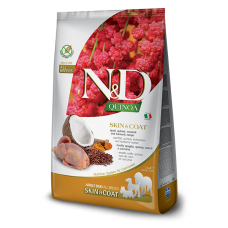 ND Quinoa Skin & Coat Quail, Coconut – пълноценна храна с киноа за кучета в зряла възраст над 1г. за всички породи при чувствителен стомах, здрава кожа и козина с пъдпъдък, кокос и куркума